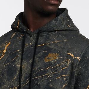 Nike Black and Gold Marble Hoodie